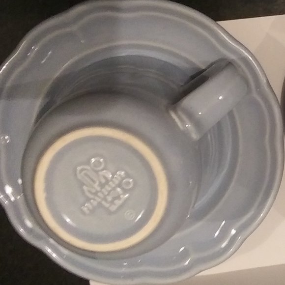 Vintage pfaltzgraff gazebo blue bouquet pattern USA teacup and saucer - Picture 6 of 9